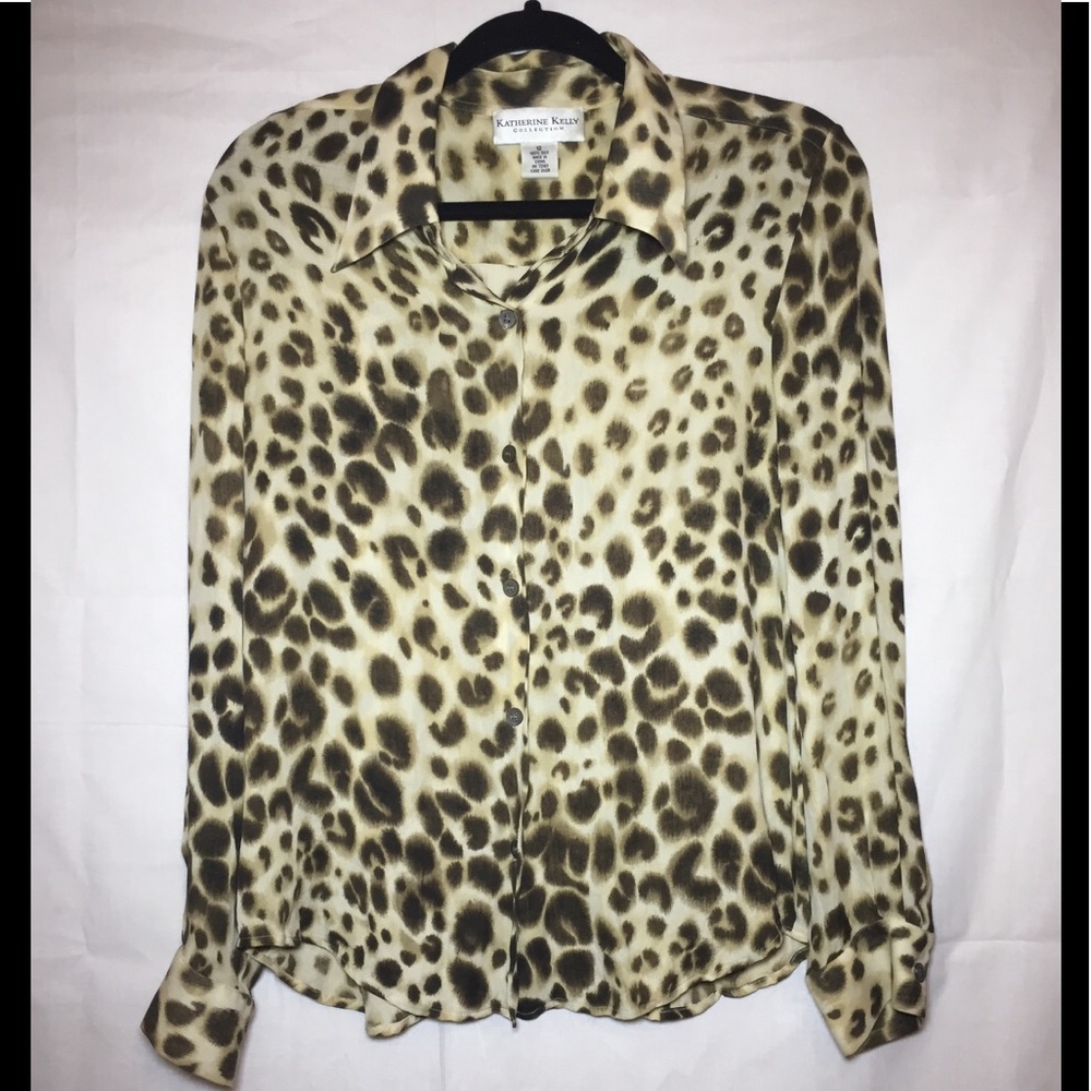 SILKY Katherine Kelly Button Down Blouse